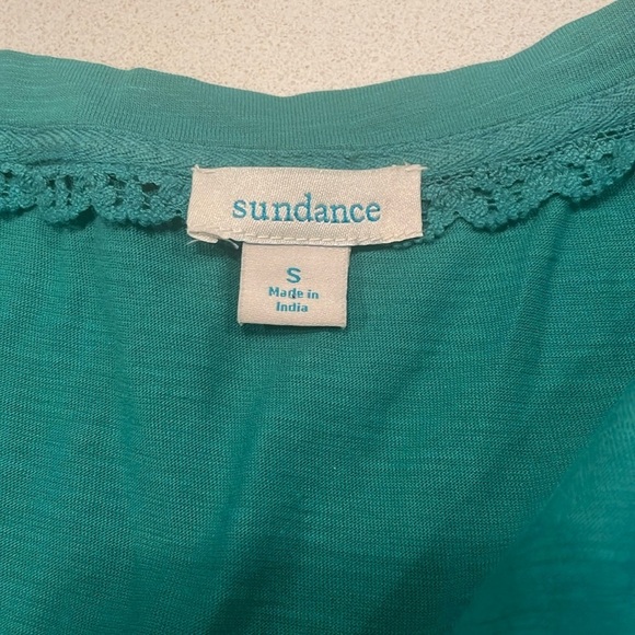 Sundance Lakelynn Floral Top Teal Blue size S - Picture 7 of 8